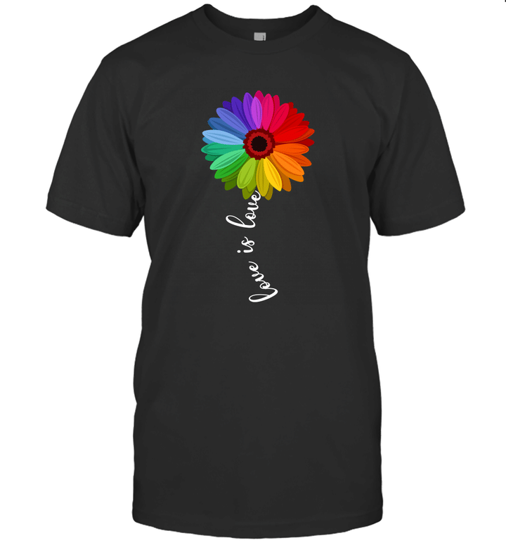 Love Is Love Love Daisy LGBT Rainbow Gay Lesbian Shirt