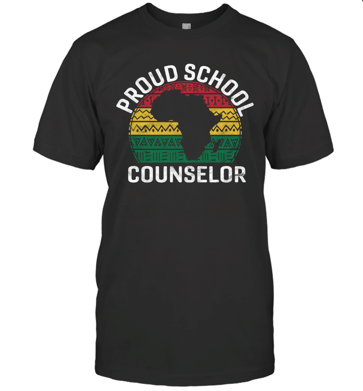 Proud School Counselor Gift Pride Black History Month Pupil Shirt