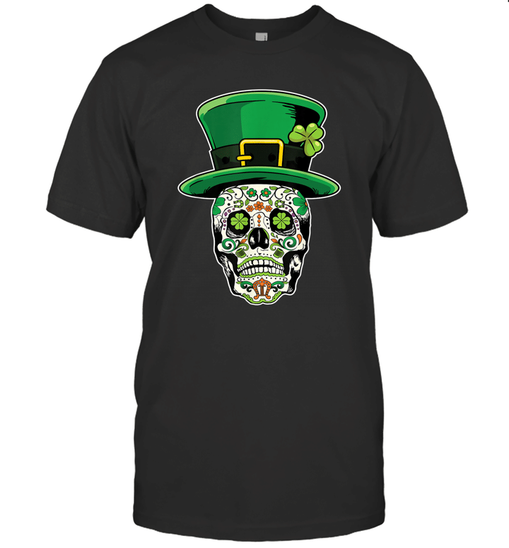 Sugar Skull Saint Patrick's Day Of Dead Shirt