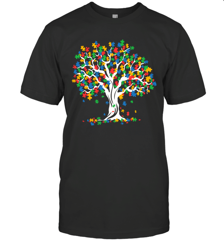 Tree Of Life Autism Awareness Month Funny Asd Supporter Gift Shirt