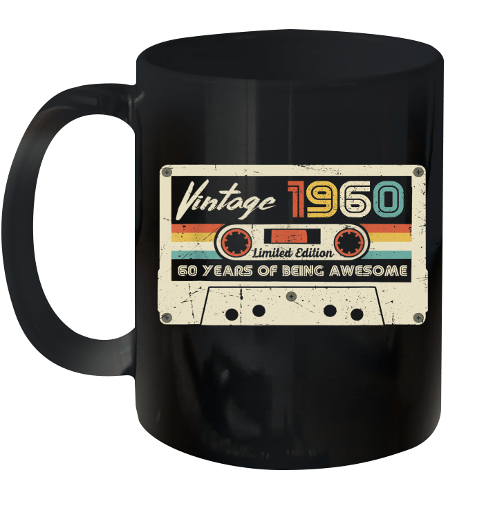 Vintage 1960 Made In 1960 60th Birthday 60 Years Old Gift Mug Funny Birthday Gifts