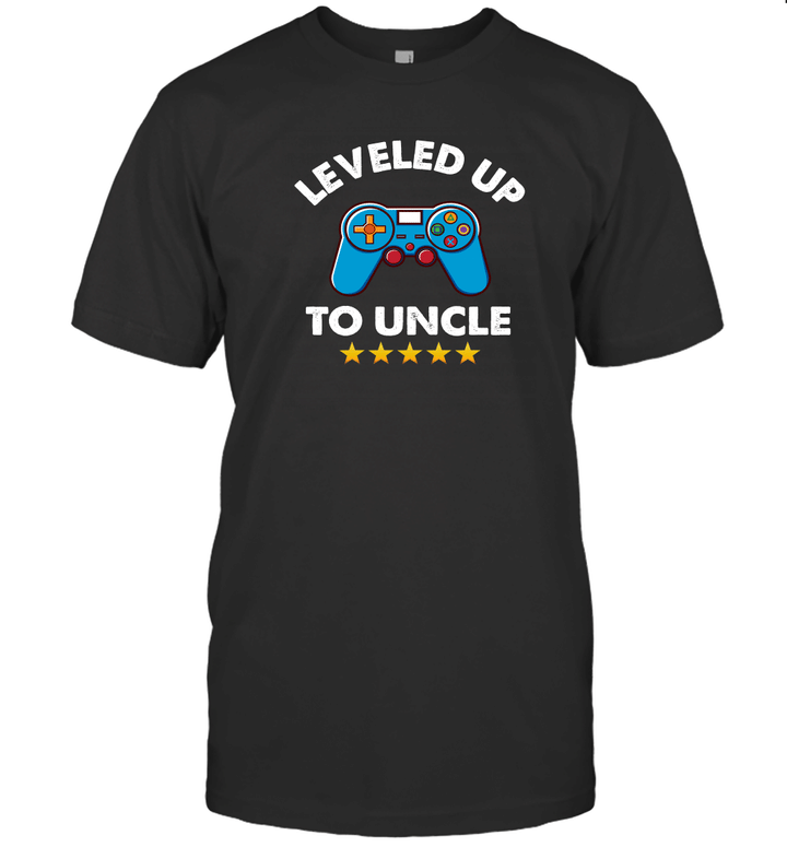 Leveled Up To Uncle 2023 Funny Soon To Be Uncle 2023 T Shirt