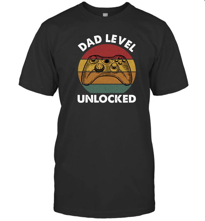 Pregnancy Announcement Dad Level Unlocked New Daddy Father Shirt