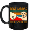 Best Lab Dad Ever Retro Vintage Mug