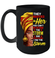 Black History Month African Afro I Am The Storm Mug