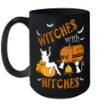 Camping Witches With Hitches Halloween Shirt Cat Lovers Mug