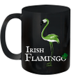 Funky Irish Flamingo Green Bird St Patricks Day Mug