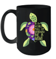 In A World Full Of Grandmas Be A Mimi Sea Turtle Floral Mug