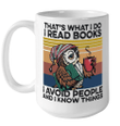 Owl That's What I Do I Read Books I Avoid People I Know Things Vintage Mug