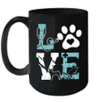 Pet Paw Love Nurse Mug Funny Dog Graphic Tees Coffee Mug