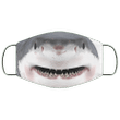 Shark Lover Face Mask – Funny Shark Mouth Face Mask Washable, Reusable