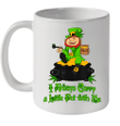Stoner Saint Patricks Day Weed Mug I Always Carry A Little Pot With Me Coffee Mug