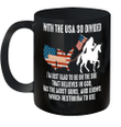 Bigfoot Drive Unicorn With The USA So Divided I'm Just Glad To Be On The Side Mug
