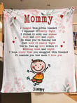 We Hugged This Little Personalized Blanket, Birthday Mother’s Day Gift For Grandma, Nana, Mom