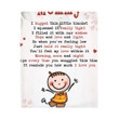 We Hugged This Little Personalized Blanket, Birthday Mother’s Day Gift For Grandma, Nana, Mom