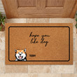 Hope You Like Cats - Funny Version - Personalized Doormat - Birthday, Loving, Funny, Home Decor Gift For Cat Mom, Cat Dad, Dog Mom, Dog Dad, Pet Lover