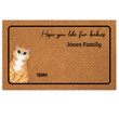 Hope You Like Fur Babies - Personalized Doormat - Birthday, Funny, Home Decor Gift For Pet Lovers, Cat Dad, Cat Mom