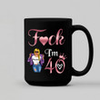 Personalized Custom Forty Mugs, I’m 40, 40th Birthday Unique Gifts For Woman, 40th Birthday Ideas, Turning 40 Years Old