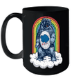 Grumpy Bear Rainbow Coffee Mugs Gift For Dad, Grandpa
