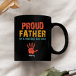 Proud Father of a Few Badass Kids Personalized Mug, Best Gift For Dad