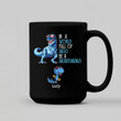 In A World Full Of Dad/ Grandpas Be a Dadasaurus Papasaurus Personalized Mugs, Best Gift For Father, Grandpa