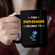 This Papasaurus Belongs To Personalized Mugs, Best Gift For Father, Grandpa