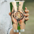 To My Dad Personalized Baseball Tumbler, Best Gift For Baseball Dad