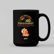 Vintage Papasaurus Personalized Mug, Best Gift For Father