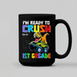 I’m Ready To Crush Kindergarten Personalized Dinosaur Mugs - Gift For Son, Daughter - Back To School Gift