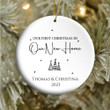 Our First Christmas In Our New Home Personalized Ornament - 1st Christmas Gift