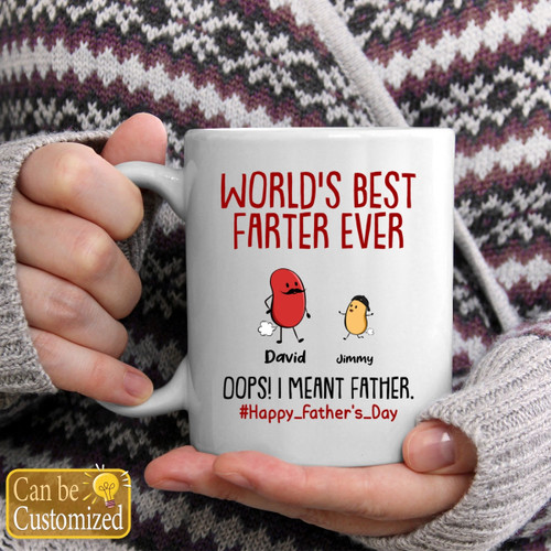 World’s Best Farter Ever I Mean Father Funny Personalized Mugs