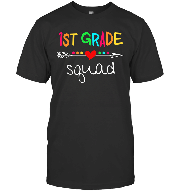 1st Grade Squad First Teacher Student Team Back To School Shirt