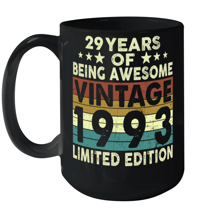 29 Years Of Being Awesome Vintage 1993 Limited Edition Mug