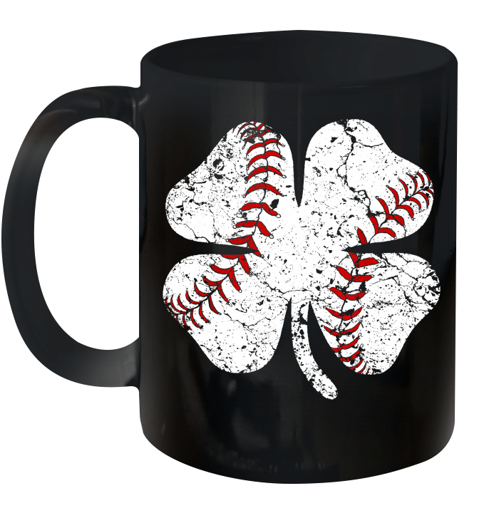 Baseball St Patricks Day Gift Boy Men Catcher Shamrock Mug
