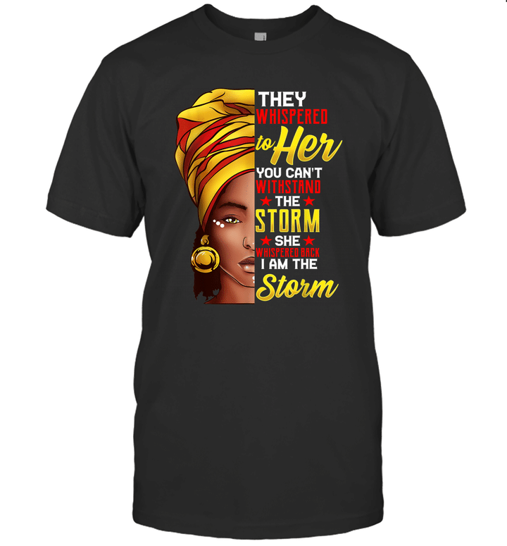 Black History Month African Afro I Am The Storm Shirt
