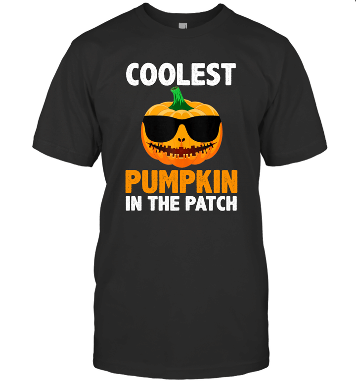 Coolest Pumpkin In The Patch Pumpkin Funny Halloween Shirt