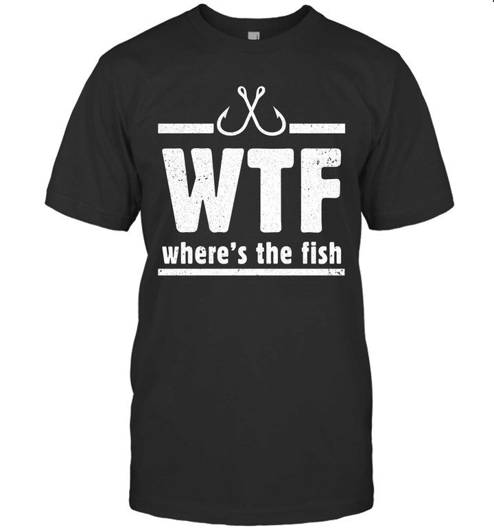 Funny Fishing Wtf Where's The Fish Shirt