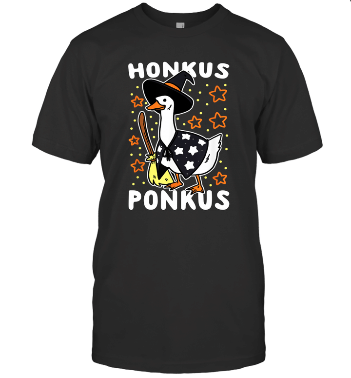 Funny Halloween Witches Duck Cute Honkus Ponkus Gift Shirt