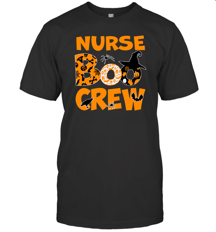 Halloween Nurse Boo Crew Witch T shirt