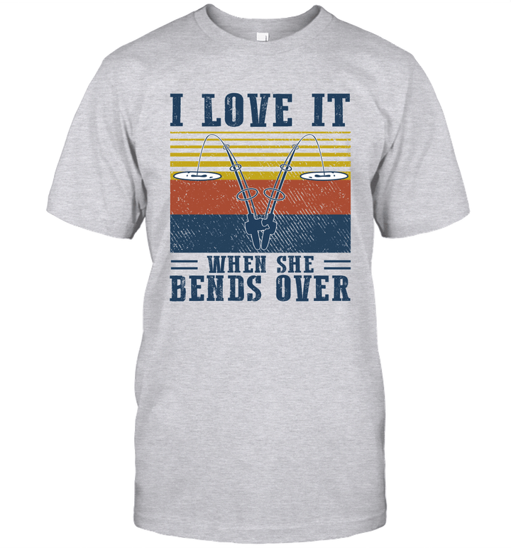 I Love It When She Bends Over Fishing Vintage Shirt