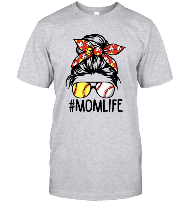 Mom Life Softball Baseball Mothers Day Graphic Tees Shirt Mother's Day Gifts
