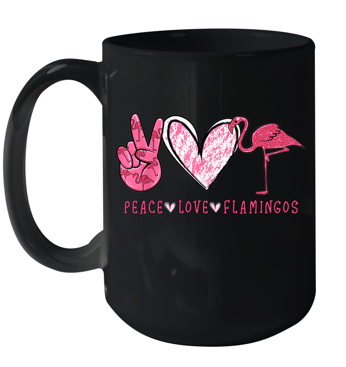 Peace Love Flamingo Gift Mug