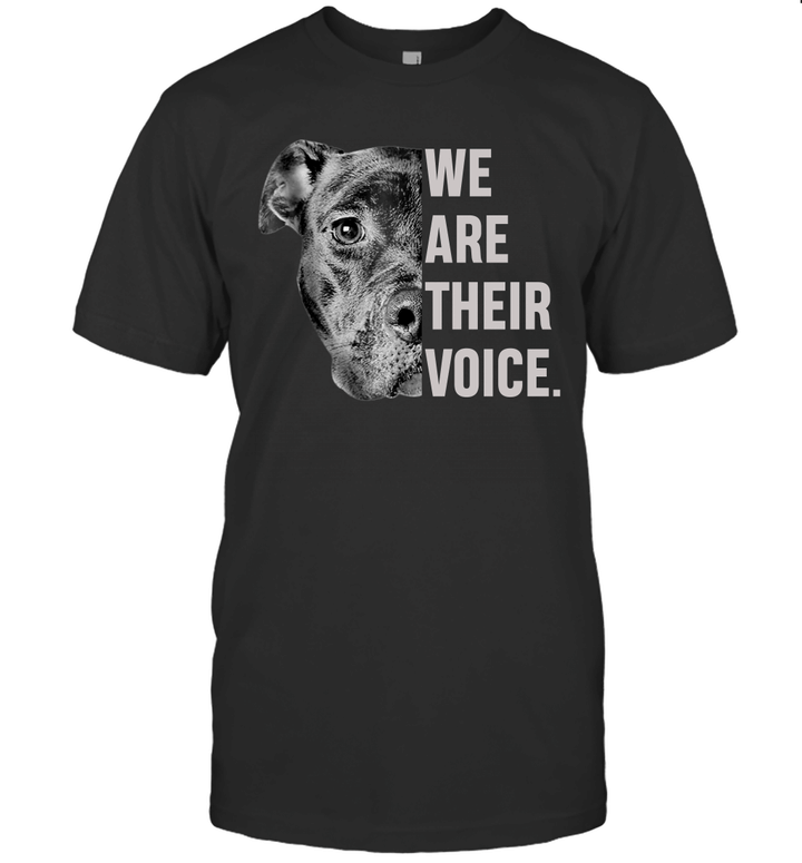 Pitbull Dog We Are Their Voice Shirt Pitbull Dog Lover Gifts