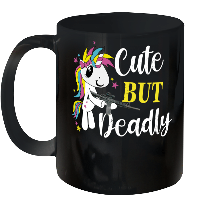 Unicorn Cute But Deadly Funny Gift Mug