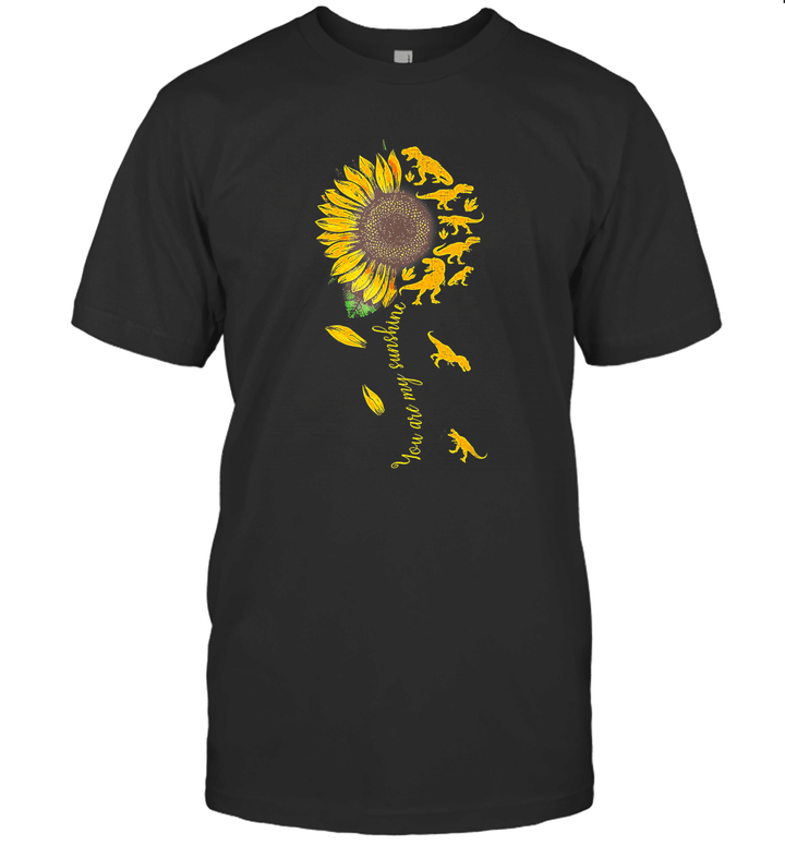 You Are My Sunshine Sunflower Dinosaur T-Rex Shirt