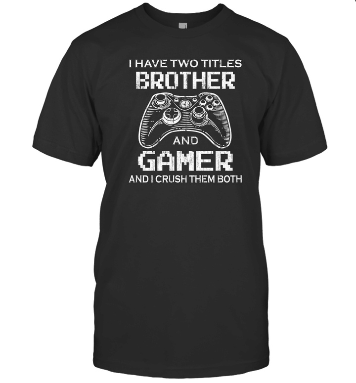 Funny Gamer Vintage Video Games For Boys Brother Son Shirt