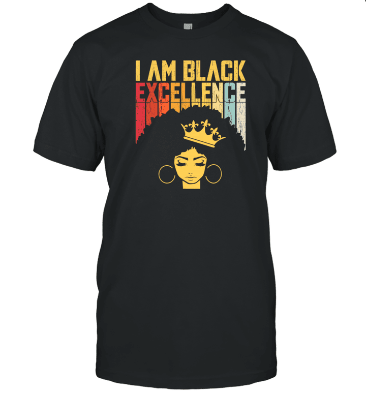 Retro Vintage Black Excellence African Pride History Month Gift T-Shirt For Kids