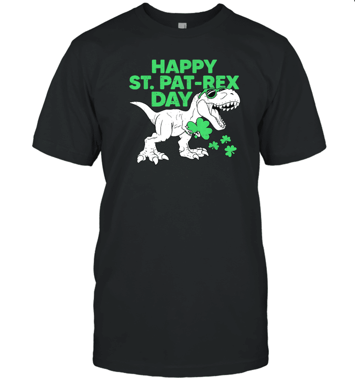 Happy St Pat Rex Day Shirt St Patricks Dinosaur Toddler Boys Shirt