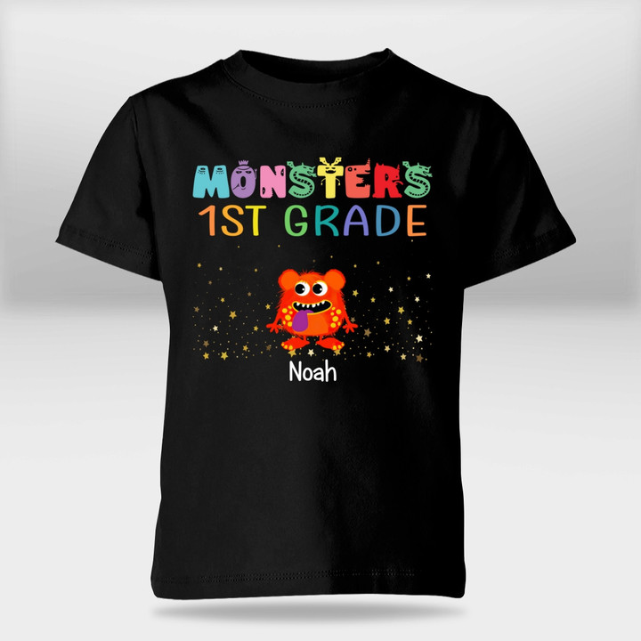 Monster School Personalized T Shirt, Back To School Gift For Son, Daughter