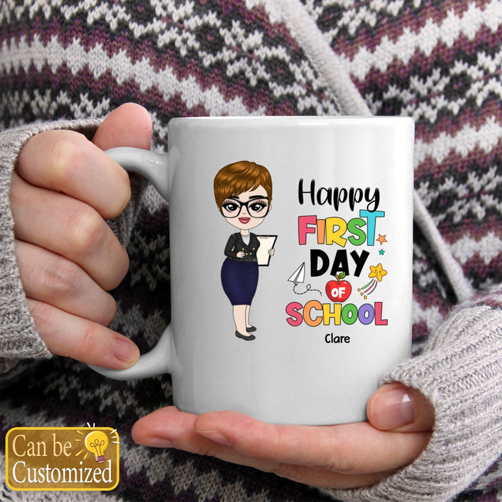 Happy First Day Of School Personalized Mugs, Back To School